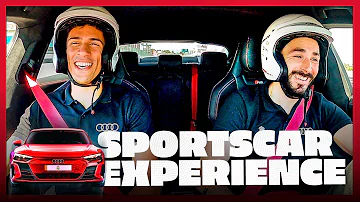 [EN] REAL MADRID players drive SPORTS CARS! | Benzema, Varane Audi experience