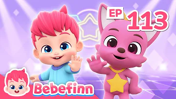 [EN] Freeze! Bebefinn Dances Along Pinkfong and Hogi | EP113 | Wonderstar Freeze Dance | Songs for Kids